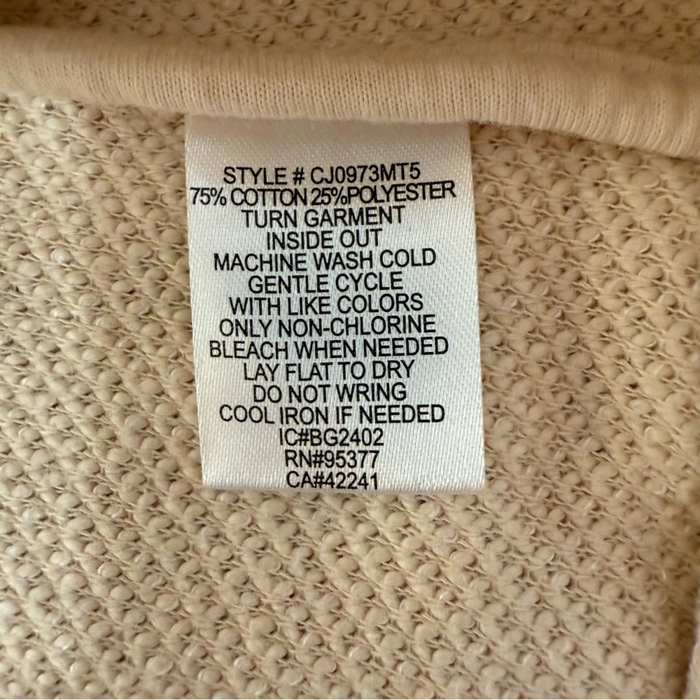 Sanctuary Casey Knit Full Zip Bomber Jacket Women’s XS Oatmeal Textured Cozycore - Picture 6 of 8